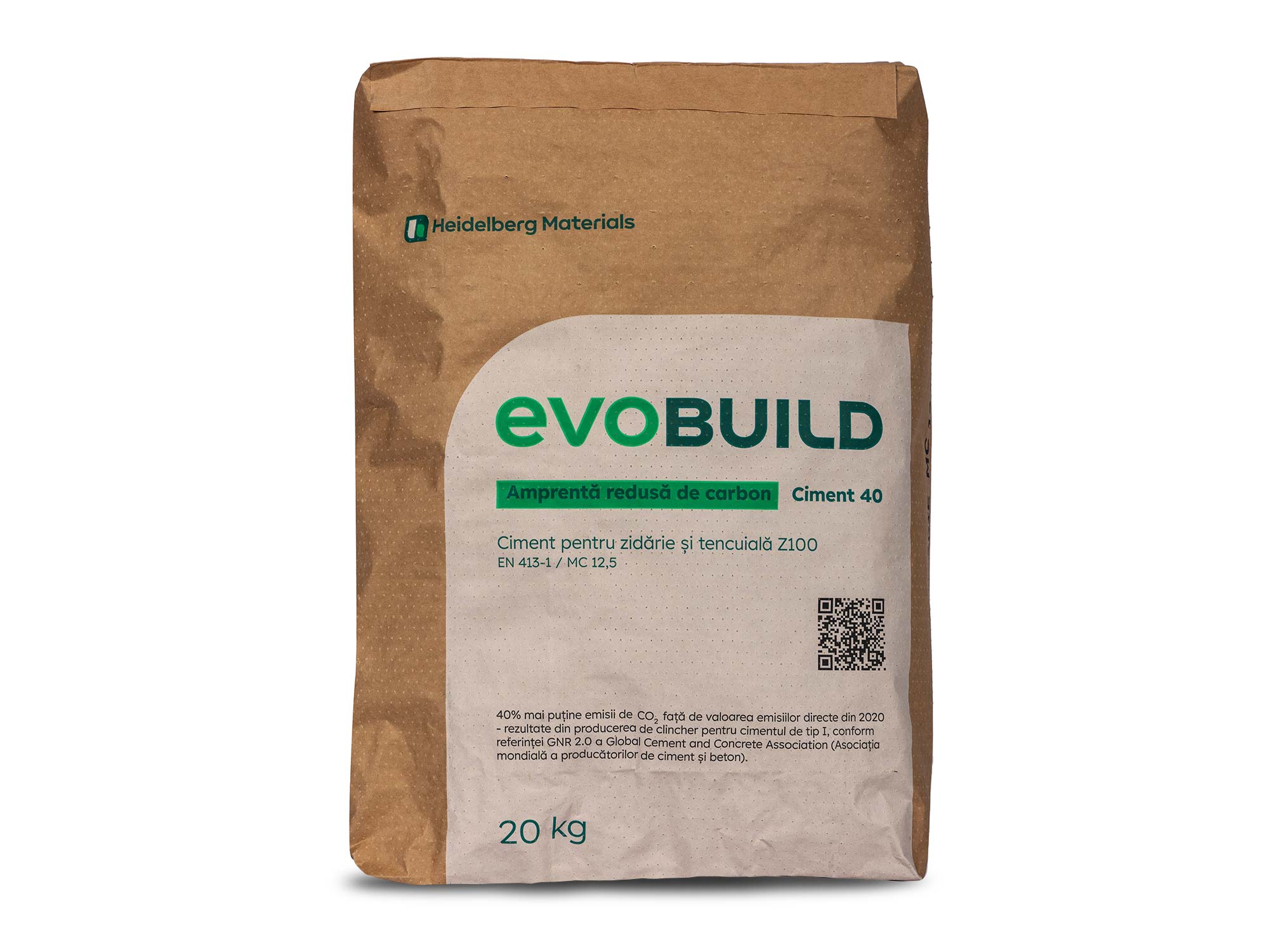 Ciment pentru zidărie și tencuială evoBuild, sac de 20 kg